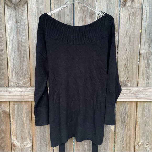 Anthropologie Sweaters - Anthropologie Ett twa Sweater black long New belt